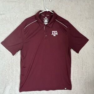Fanatics Men’s A&M Polo Size XLarge. College Sports Casual Preppy